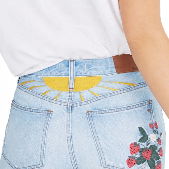 NWT madewell Perfect Summer Embroidered  Jeans - Picture 3 of 7